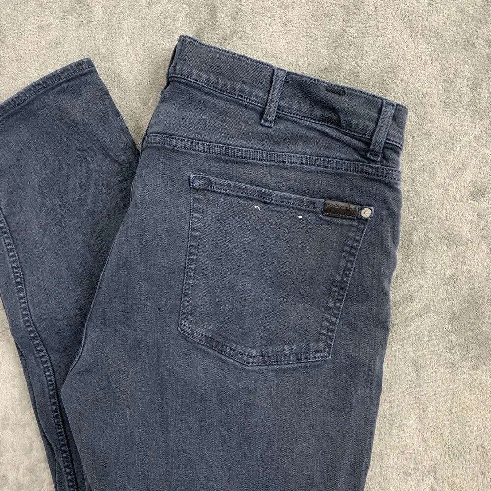 7 for all Mankind Slimmy Jeans Mens 40x31” Faded Blue Straight Leg Denim Stretch
